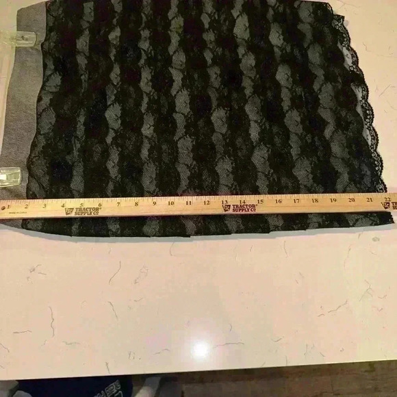 Sharagano Studio Cardigan &  Skirt black and gray sz 10 Skirt Large Cardigan - Picture 10 of 12